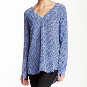 Joie “Daryn” Blue Silk Blouse